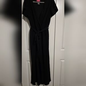 Chic Black Wide Leg Jumpsuit